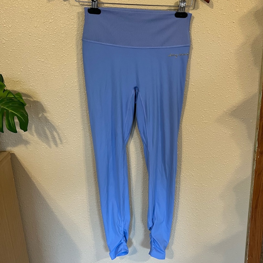 Gymshark X Whitney Simmons Collab V2 Scrunch Back Blue Legging High Rise Size M - Picture 4 of 12